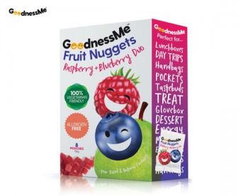 GoodnessMe 天然水果软糖 覆盆子味+蓝莓味 8袋 136克 GoodnessMe 天然水果软糖 覆盆子味+蓝莓味 8袋 136克